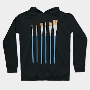 Paint Brush Set Illustration Hoodie